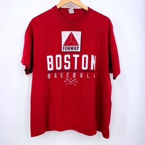 Boston Red Sox Fenway Citgo Sign Red L/XL Baseball Men's Short Sleeve Tee MLB